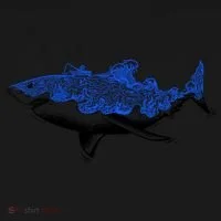 Shark Wave Doggie Tank thumb 4