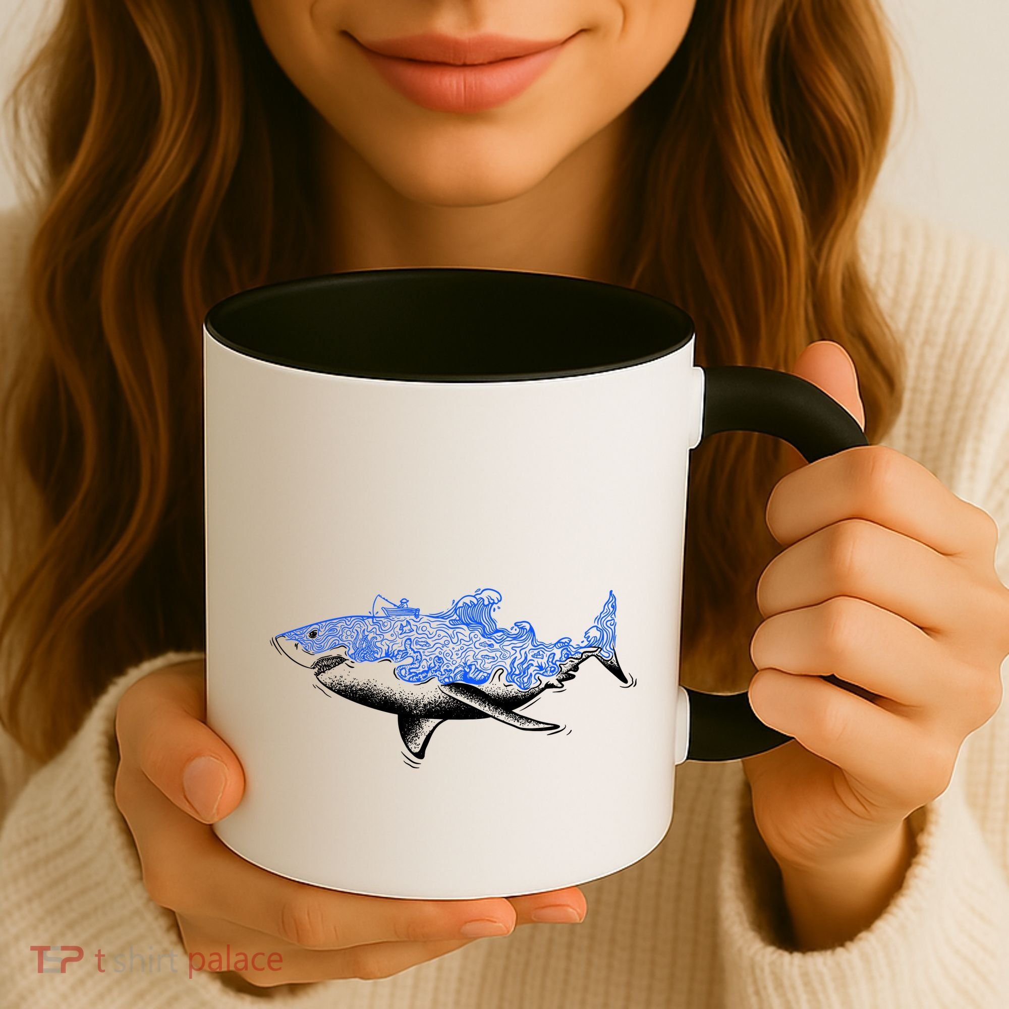 Shark Wave Coffee Mug