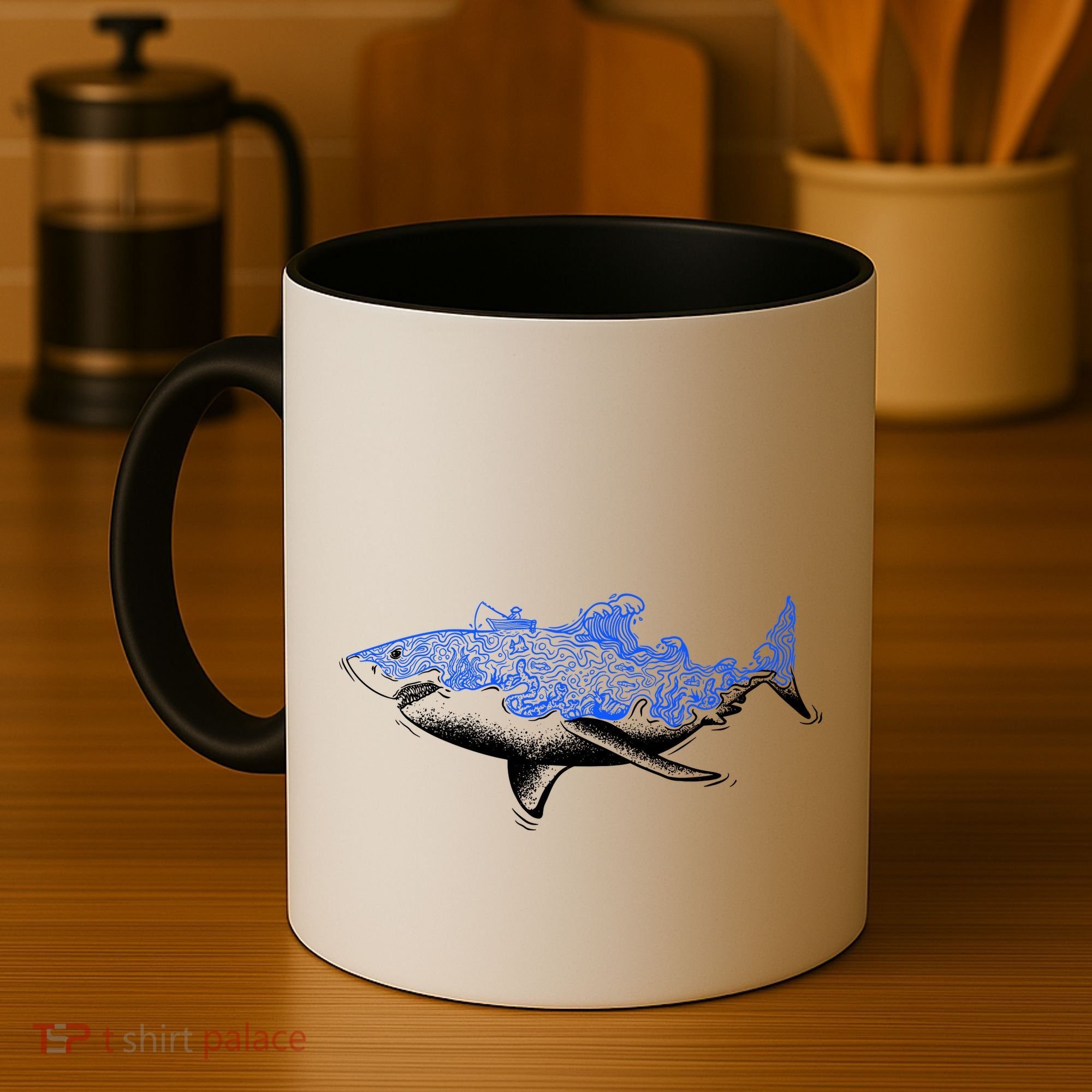 Shark Wave Coffee Mug