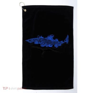 Shark Wave Golf Towel