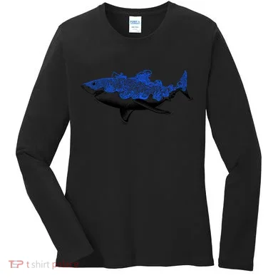 Shark Wave Women's Long Sleeve Shirt