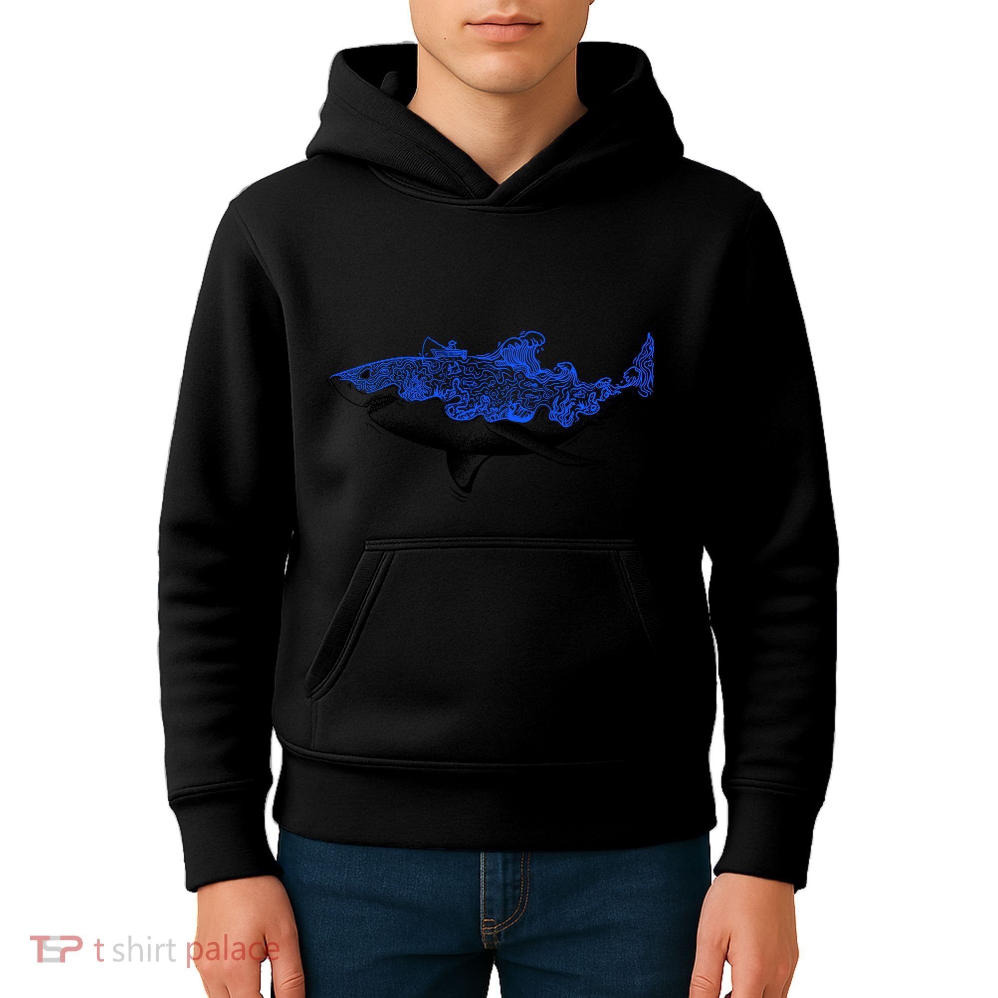 Shark Wave Kids Hoodie