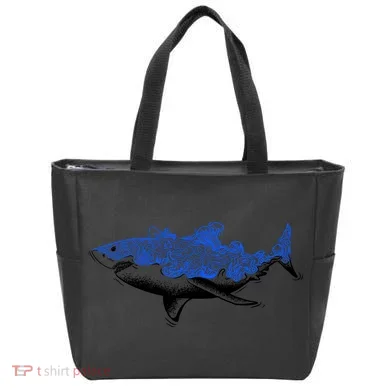 Shark Wave Tote Bag