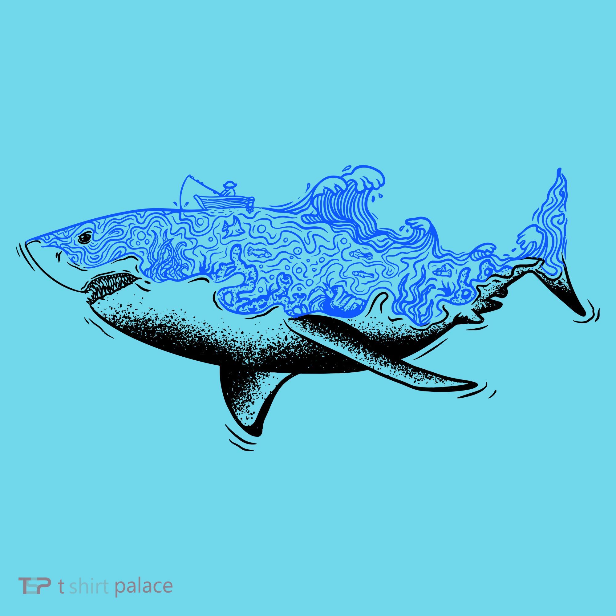 Shark Wave Button