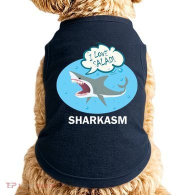 Sharkasm Doggie Tank