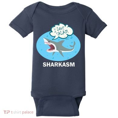 Sharkasm Baby Bodysuit