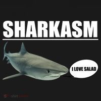 Sharkasm Funny Shark I Love Salad Doggie Tank thumb 4
