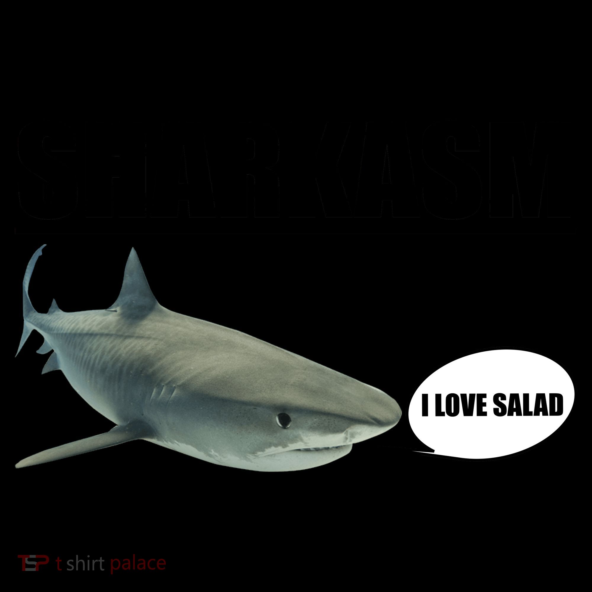 Sharkasm Funny Shark I Love Salad Coffee Mug