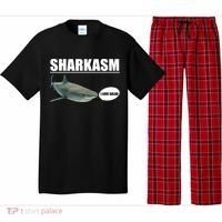 Sharkasm Funny Shark I Love Salad Pajama Set thumb 0