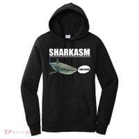 Sharkasm Funny Shark I Love Salad Women's Hoodie thumb 0
