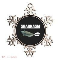 Sharkasm Funny Shark I Love Salad Ornament thumb 0