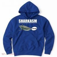 Sharkasm Funny Shark I Love Salad Hoodie thumb 0