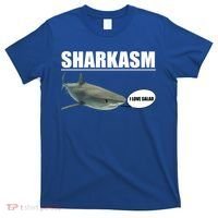 Sharkasm Funny Shark I Love Salad T-Shirt thumb 0