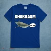 Sharkasm Funny Shark I Love Salad T-Shirt thumb 5