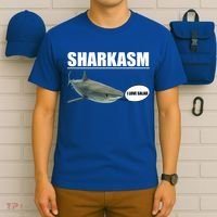 Sharkasm Funny Shark I Love Salad T-Shirt thumb 6