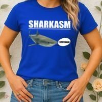 Sharkasm Funny Shark I Love Salad Women's T-Shirt thumb 2