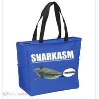 Sharkasm Funny Shark I Love Salad Tote Bag thumb 2