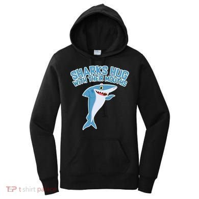 Sharks Hug With Their Mouth Women's Hoodie