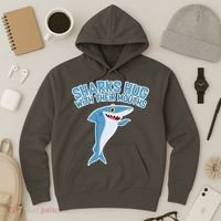 Sharks Hug With Their Mouth Hoodie thumb 3