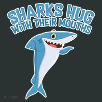 Sharks Hug With Their Mouth Long Sleeve Shirt thumb 2