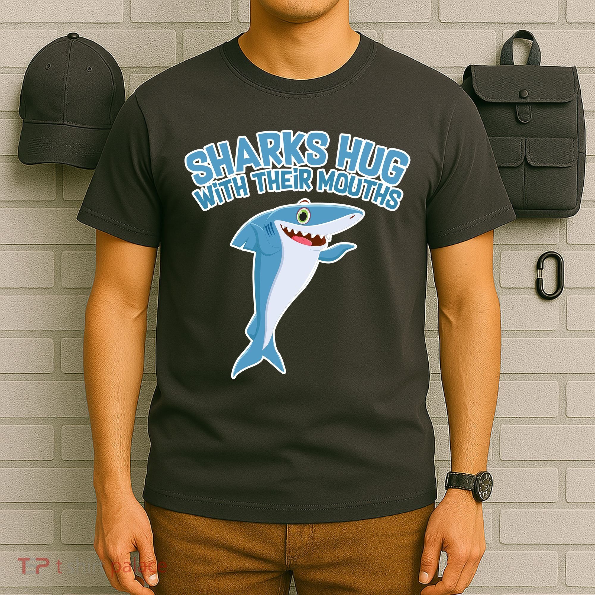 Sharks Hug With Their Mouth T-Shirt