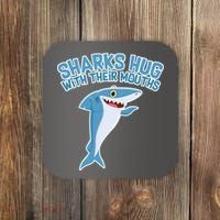 Sharks Hug With Their Mouth Coaster thumb 0