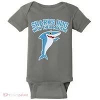 Sharks Hug With Their Mouth Baby Bodysuit thumb 0