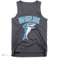 Sharks Hug With Their Mouth Tank Top thumb 0
