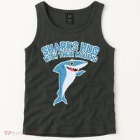 Sharks Hug With Their Mouth Tank Top thumb 2