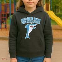 Sharks Hug With Their Mouth Kids Hoodie thumb 3