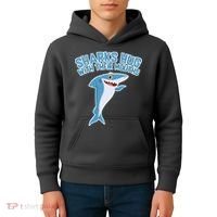 Sharks Hug With Their Mouth Kids Hoodie thumb 4