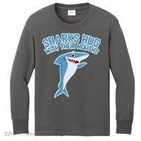 Sharks Hug With Their Mouth Kids Long Sleeve Shirt thumb 0