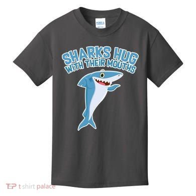 Sharks Hug With Their Mouth Kids T-Shirt