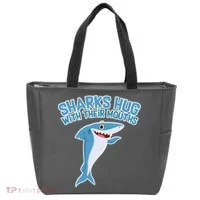 Sharks Hug With Their Mouth Tote Bag thumb 0