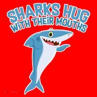 Sharks Hug With Their Mouth Santa Hat thumb 1