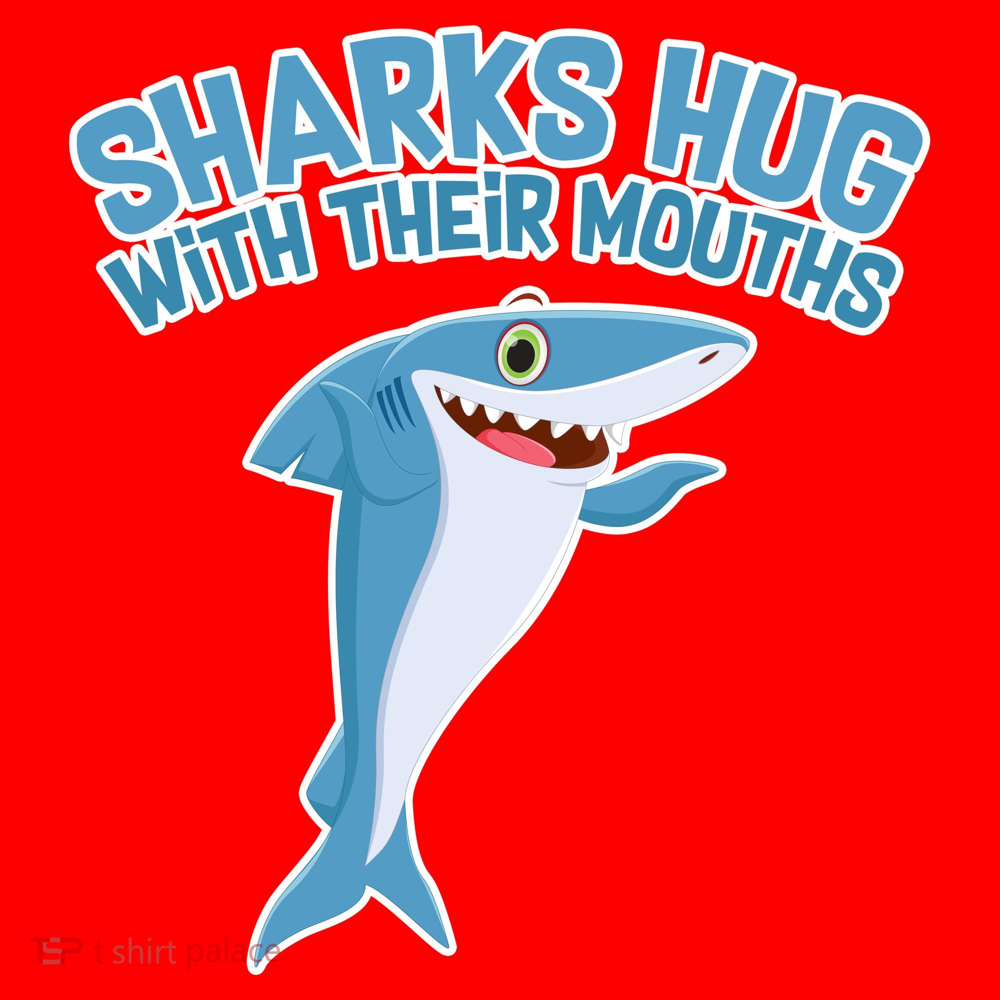 Sharks Hug With Their Mouth Santa Hat