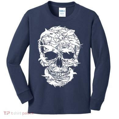 Sharks of Death Kids Long Sleeve Shirt