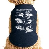 Sharks Of The World Doggie Tank thumb 0