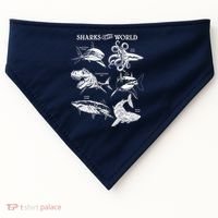 Sharks Of The World USA-Made Doggie Bandana thumb 0