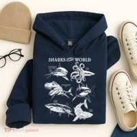 Sharks Of The World Hoodie thumb 4