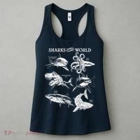 Sharks Of The World Women's Tank Top thumb 3