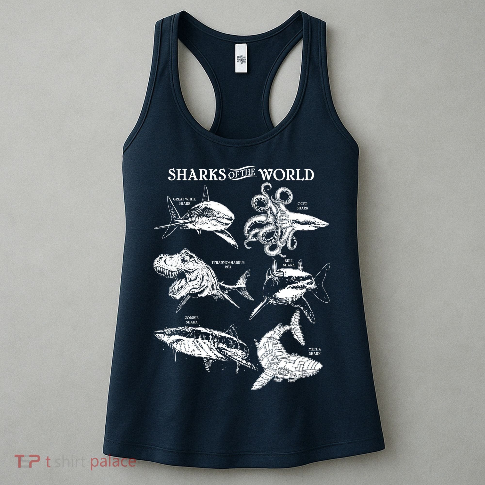 Sharks Of The World Women's Tank Top