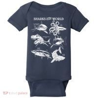Sharks Of The World Baby Bodysuit thumb 0