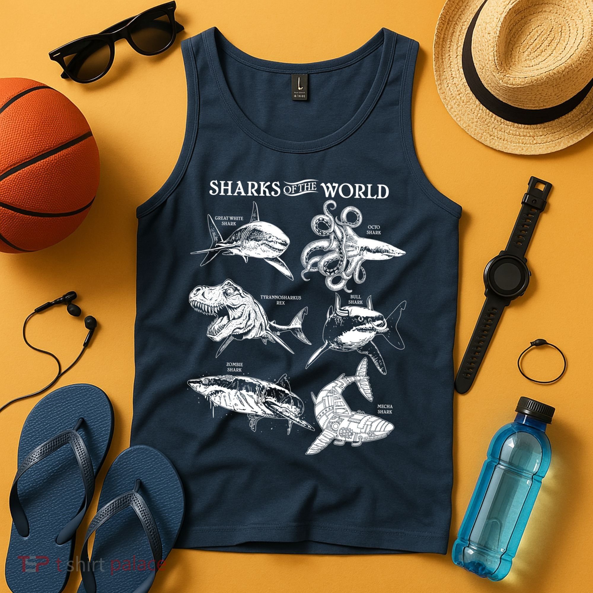 Sharks Of The World Tank Top