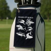 Sharks Of The World Golf Towel thumb 2
