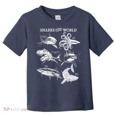 Sharks Of The World Toddler T-Shirt