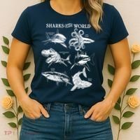 Sharks Of The World Women's T-Shirt thumb 2