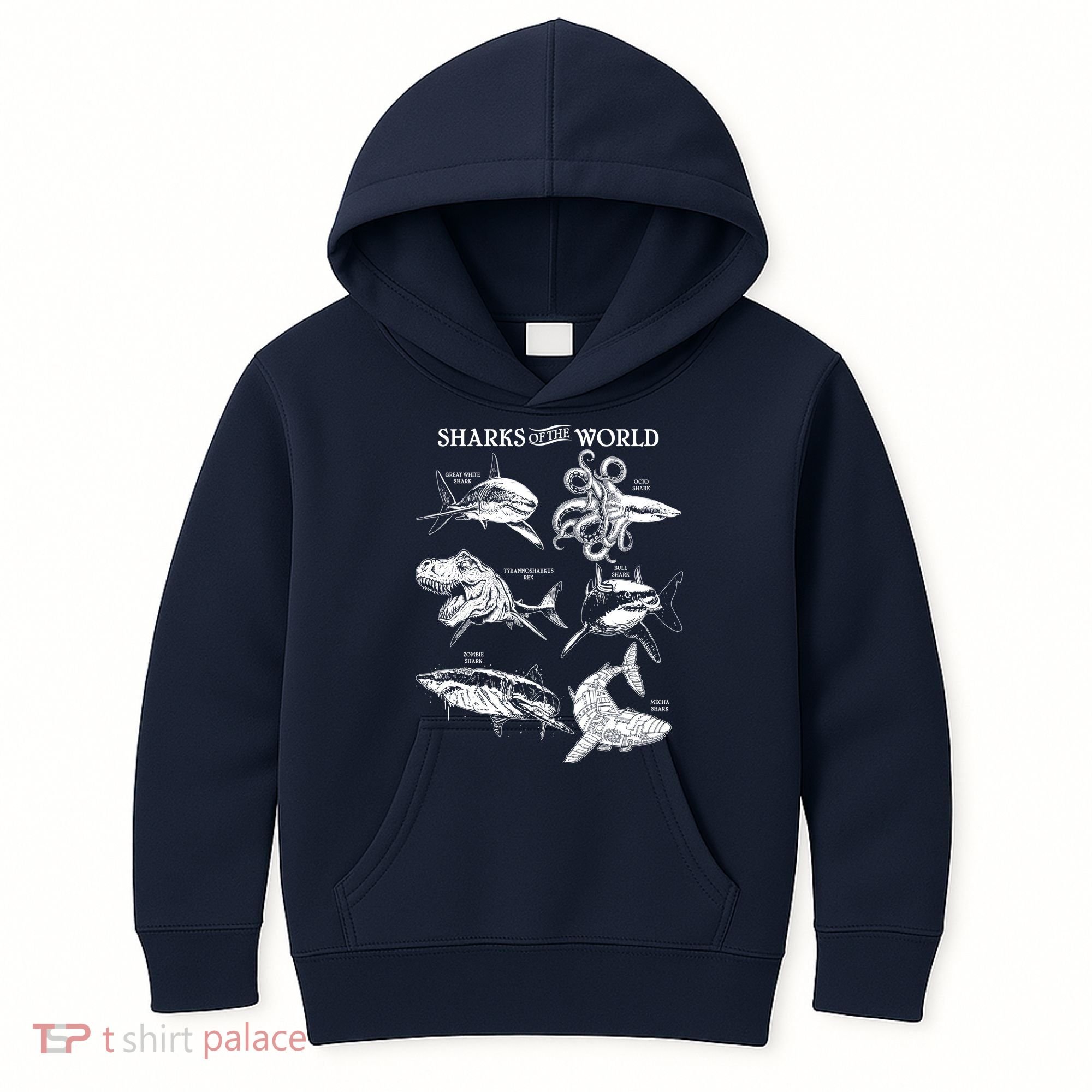 Sharks Of The World Kids Hoodie