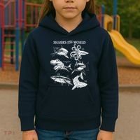 Sharks Of The World Kids Hoodie thumb 3