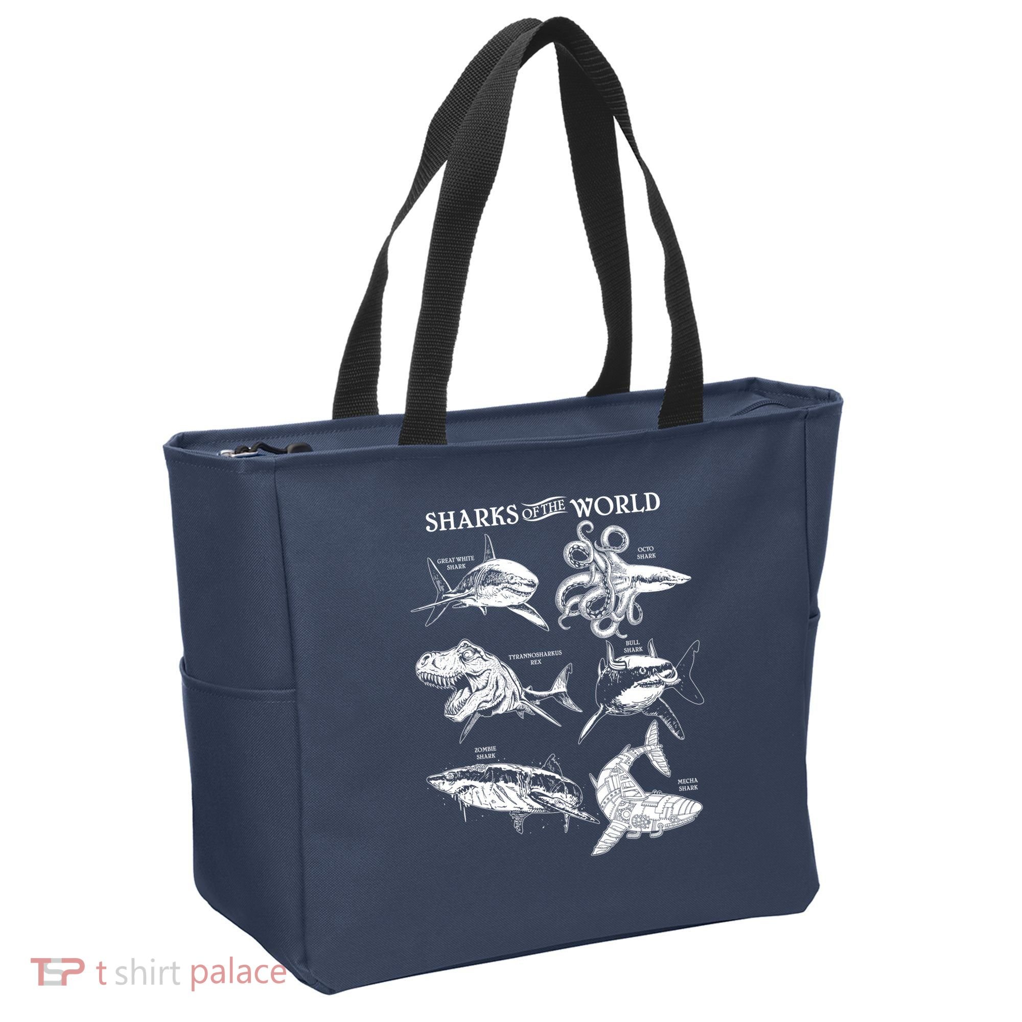 Sharks Of The World Tote Bag